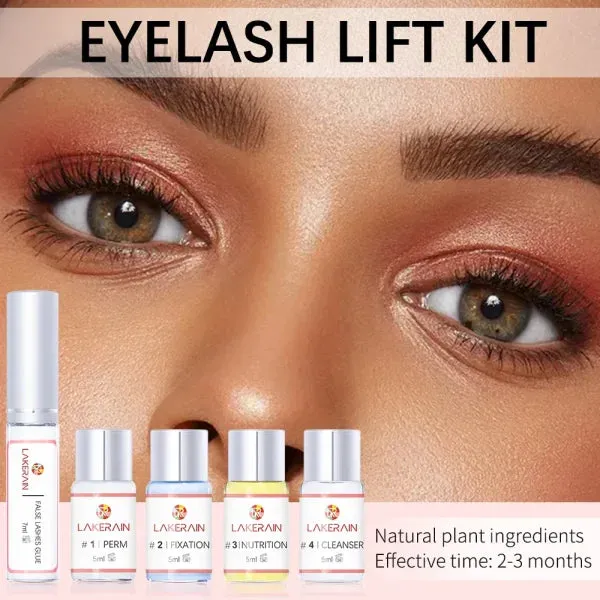 New Lash Lift Kit – Long-Lasting Eyelash Perming Lotion & Fixation Glue for Home or Salon Use