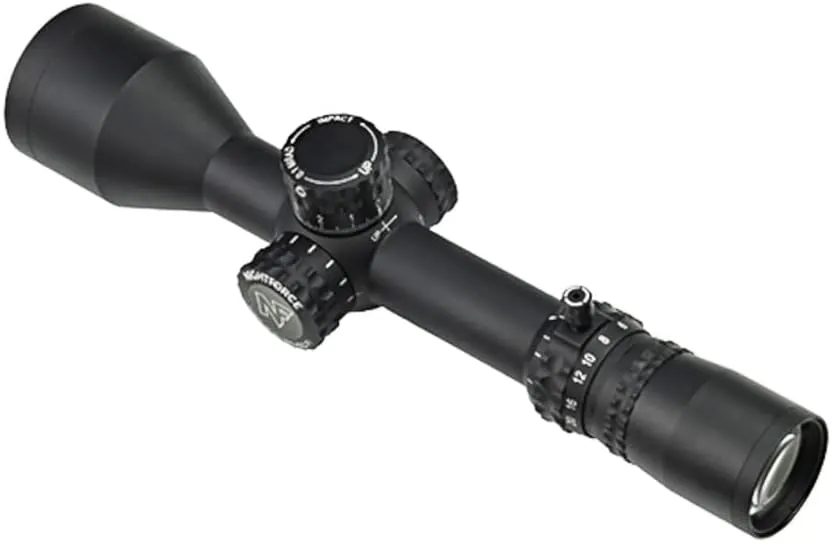 Nightforce NX8 2.5-20X50mm 8X Zoom Range F1 ZeroStop Mil-XT Reticle Ultra-Compact Rugged Black Matte Hunting Scope (C632)