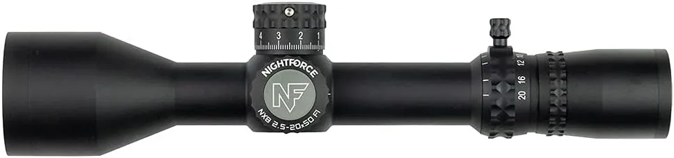 Nightforce NX8 2.5-20X50mm 8X Zoom Range Ultra-Compact Rugged Razor-Sharp Hunting Scopes | Various Reticle Options
