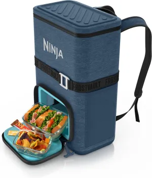 Ninja FrostVault Go 24-Can Backpack Soft Cooler with Cold Dry-Zone Storage