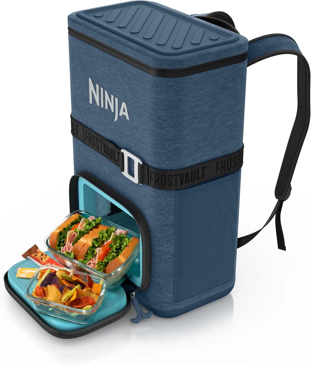 Ninja FrostVault Go 24-Can Backpack Soft Cooler with Cold Dry-Zone Storage