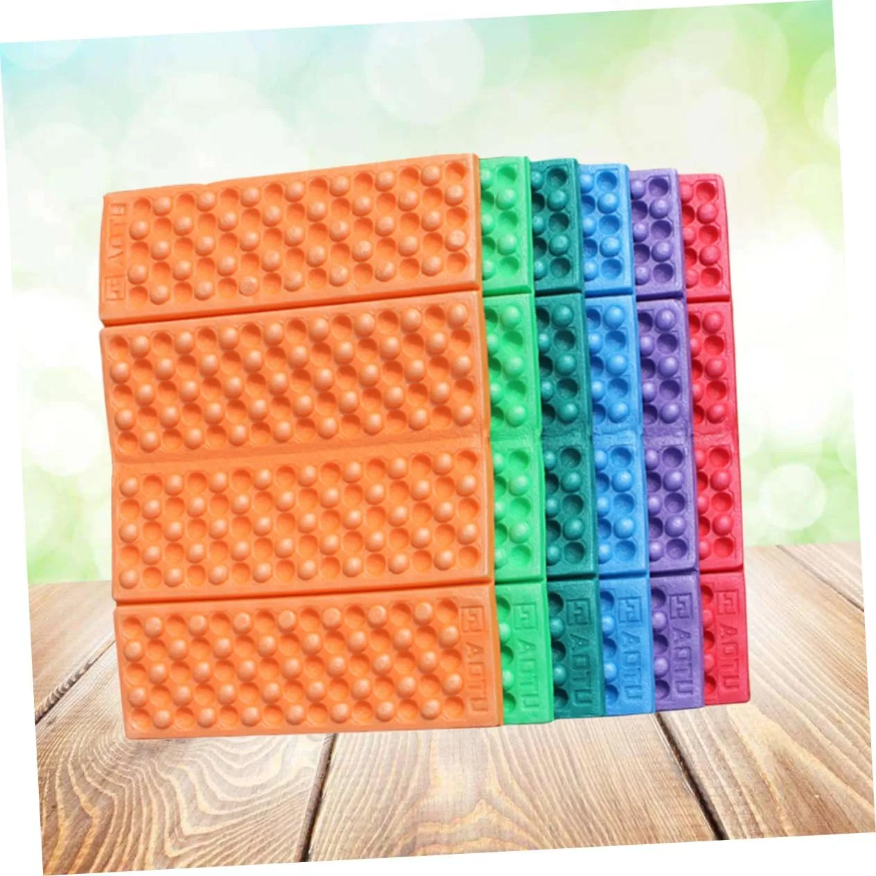 NOLITOY 10pcs Picnic Mat Foldable Multi-Functional Beach Pad for Outdoor Travel Camping Hiking and Picnics Lightweight Xpe Material Mixed Colors