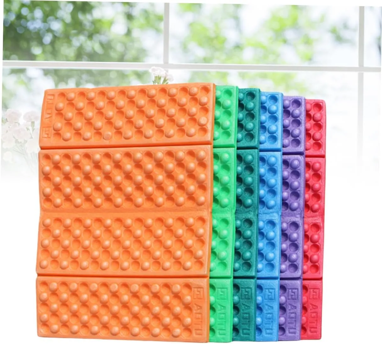 NOLITOY 10pcs Picnic Mat Foldable Multi-Functional Beach Pad for Outdoor Travel Camping Hiking and Picnics Lightweight Xpe Material Mixed Colors