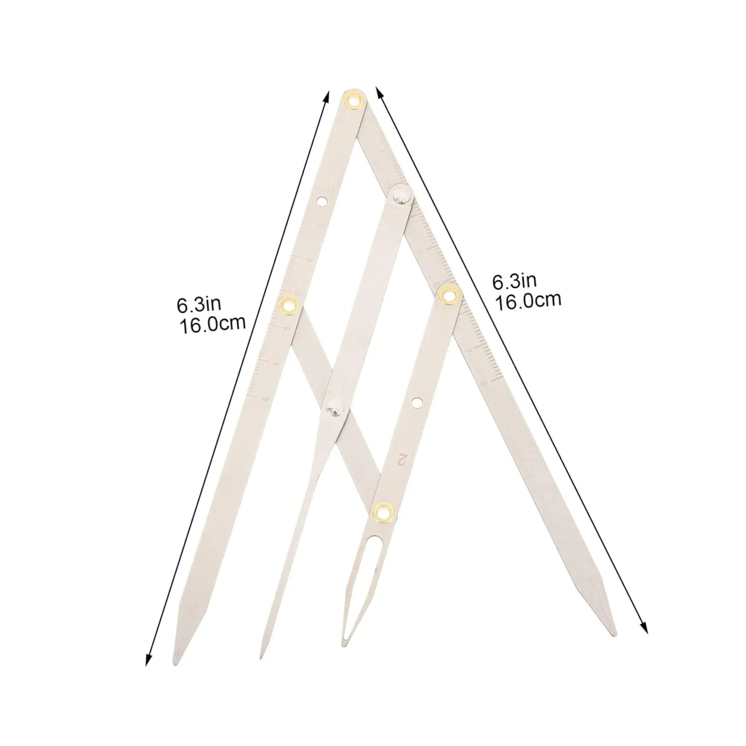 NOLITOY 2pcs Stainless Steel Eyebrow Ruler Golden Ratio Measuring Tool for Microblading Lightweight and Design for Eyebrow Shaping Easy to Use and Carry