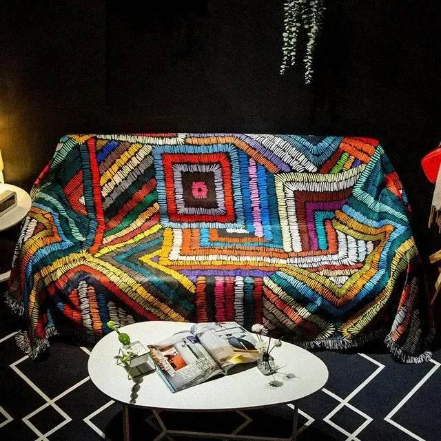 Nordic Bohemia Waterproof Sofa Blanket – Stylish & Functional