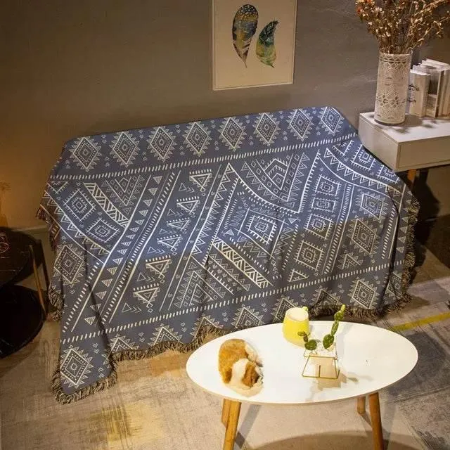 Nordic Bohemia Waterproof Sofa Blanket – Stylish & Functional
