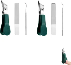 Normole Nail Clippers Set, Eagle Beak Beveled Clippers, Three Sets of Eagle Beak Beveled Nail Clippers Household, Multifunctional Large Opening Anti-Splash (2pcs)