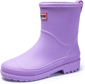 Nutropa Mid Calf Rain Boots for Women,Waterproof Garden Shoes Anti-Slip Rainboots,Outdoor Work Rain Shoes