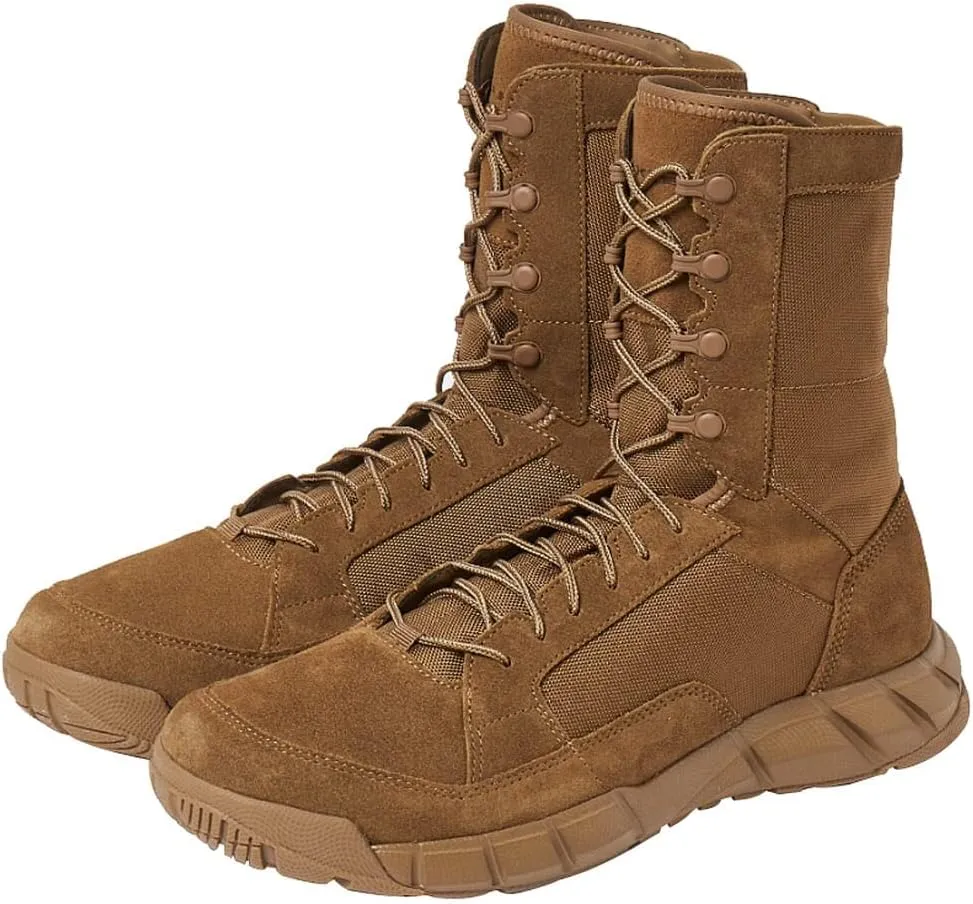 Oakley Men's Coyote Leather Light Assault Boot 2 with Nylon Laces Lock System and Breathable Synthetic Material Sized 6.5