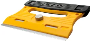 OLFA 120mm Multi Grip Razor Scraper (GSR-1/3B) - Stainless Steel Razor Blade Scraper Tool with Blade Guard & Non Slip Handle for Glass, Paint, Floors, Replacement Blades: OLFA 120mm GSB-1S Blades