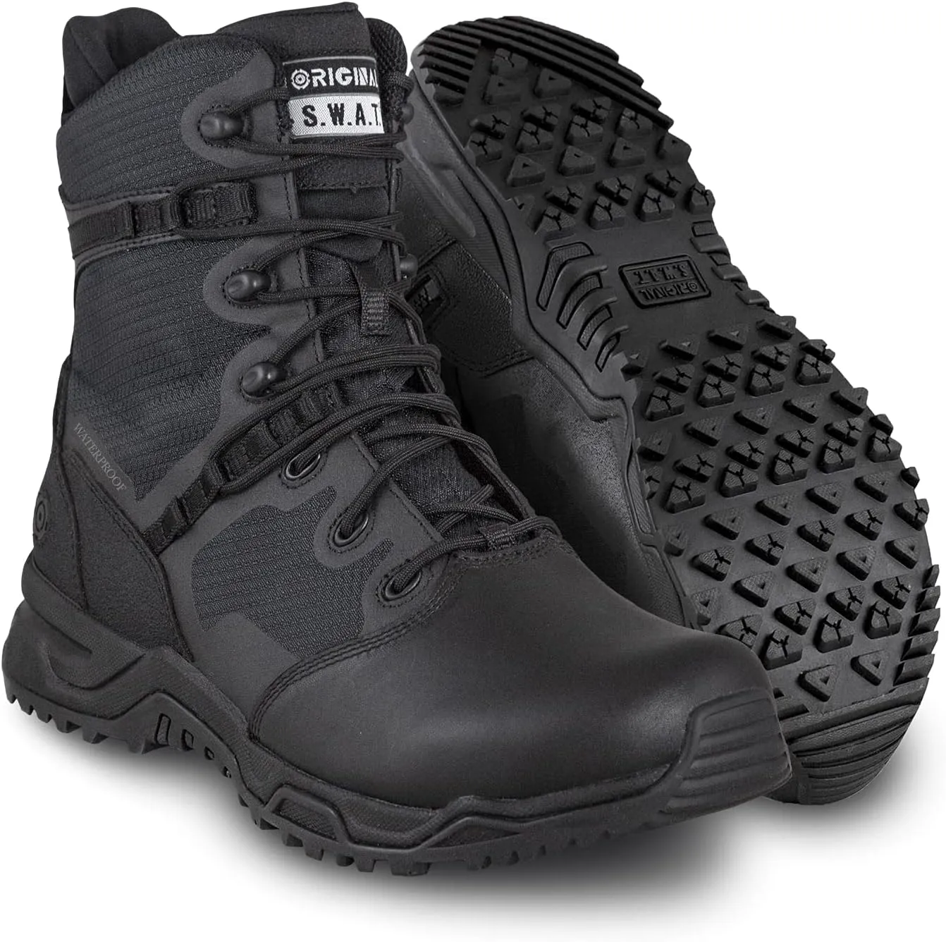 Original S.W.A.T. Unisex-Adult Alpha Fury 8" Side Zip Leather Toe Waterproof Outdoors Equipment