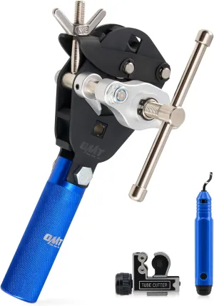 Orion Motor Tech 45° Flaring Tool Kit, Single Flaring Tool for 1/8" - 3/4" Tubing, Professional Pipe Flare Tool for Copper Brass Aluminum Pipes