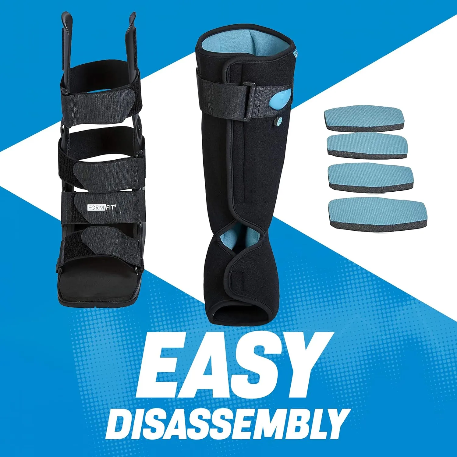 Ossur Formfit Walker Boot with Air - Medical Grade Walking Boot for Broken Foot, Sprained Ankle & Stable Fractures | Breathable Walker Boot for Strains, Sprains & Immobilization(High Top/X-Large)