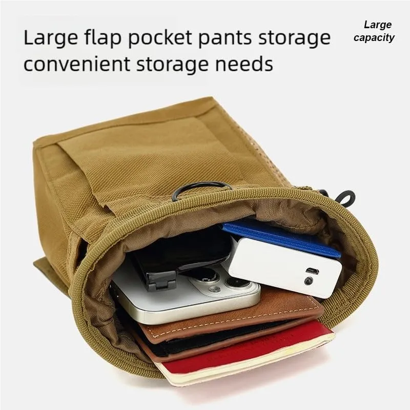Outdoor Tactical Waist Bag, Multi-Functional Sports Portable Tool molle, Belt Slingshot Small Storage Hanging Bag