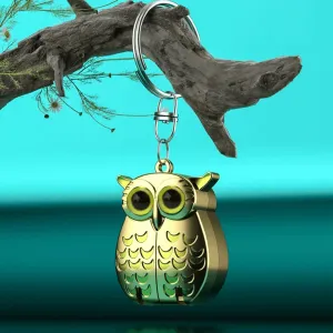 Owl Keychain Nail Clipper, 2025 Upgraded Version 2 in 1 Foldable Portable Owl Keychain, Germany Professional Stainless Steel Mini Nail Clippers, Manicure Chiropody Tool (2PCS)