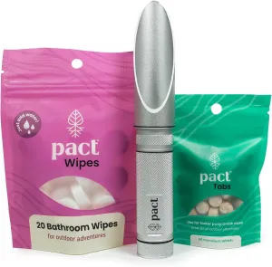 PACT Ultra Lite Bathroom Kit - Bathroom Kit for Trail Running, Mountain Biking, Hiking and Bikepacking - Ultralight Outdoor Gear