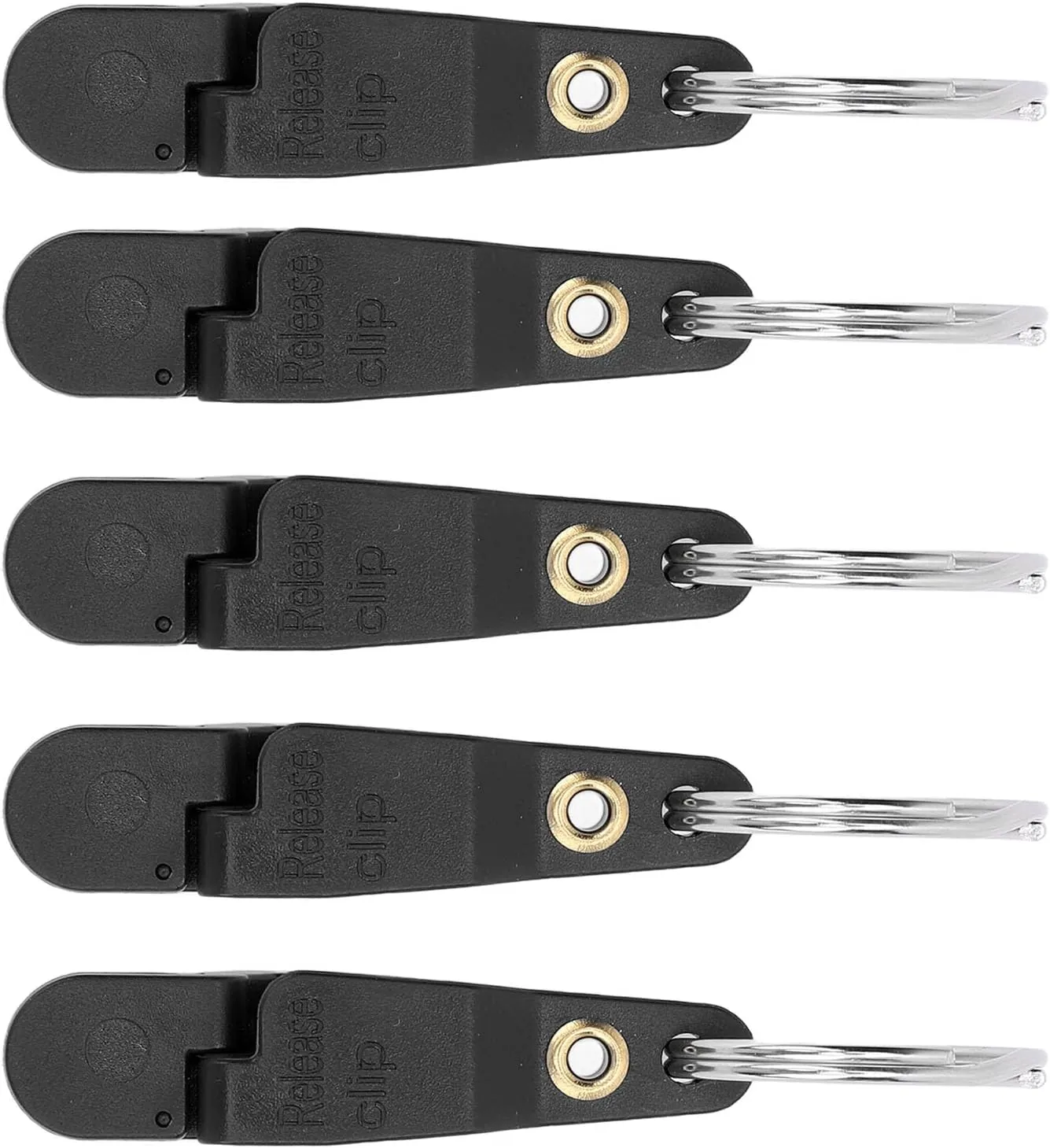 Padded Liberation Clamp/Holder for Currican Fishing, Heavy Voltage Pressure Release Clamp/Holder, Oxidation, 10 Portable Pieces with Fresh and Salted Water Fishing Keychain