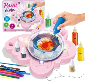 Paint Spin Art Machine Kit for Girls & Boys, Arts & Crafts for Kids, Art Drawing Supplies, Painting Kits,Ideal Gift for 4 5 6 7 8-12 Years Old