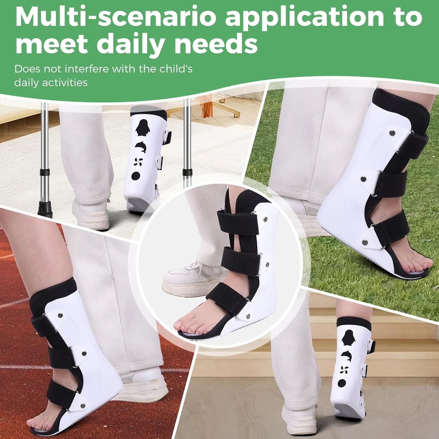 Pediatric Walking Boot For Kids,Fracture Boot for Kids, Orthopedic Support Shoe for Youth Ankle Break Injury, Kid's Stress Metatarsal Bone Fracture, Broken Foot or Toe Recovery Cast, Right(L)