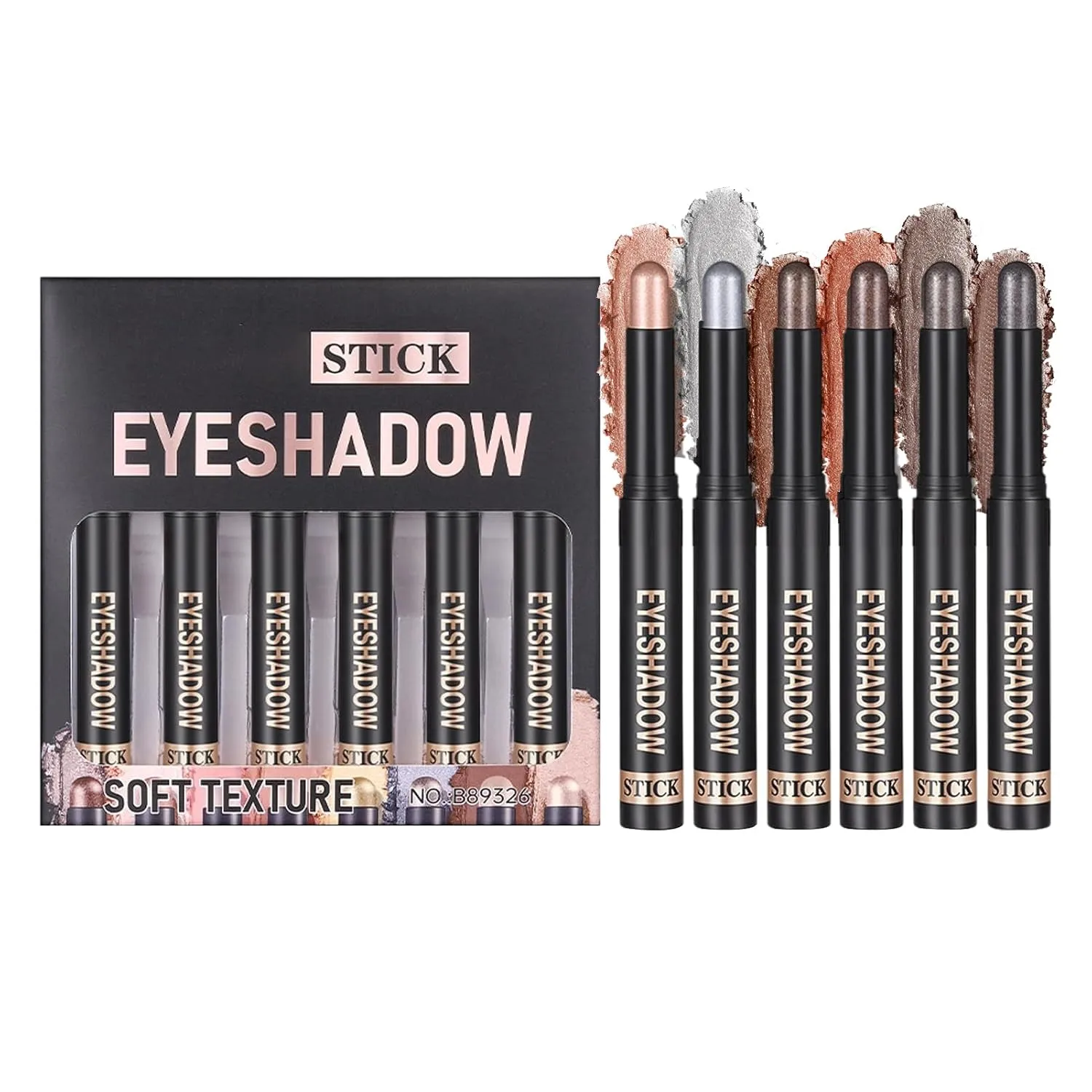 Pencil Eyeshadow Stick - Stick Eye Shadow for Women,Matte Long-Lasting Brightener Waterproof Pens Applicator Makeup Set for Girls Women Travel Party Wedding
