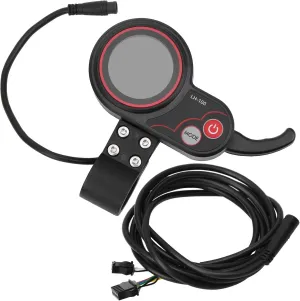 PerGar 2 in 1 Electric Scooter Throttle and Speedometer with LCD Display, Compact, Waterproof, Durable Plastic for Electric Scooters, Electric Skateboards and Electric Mountain Bikes