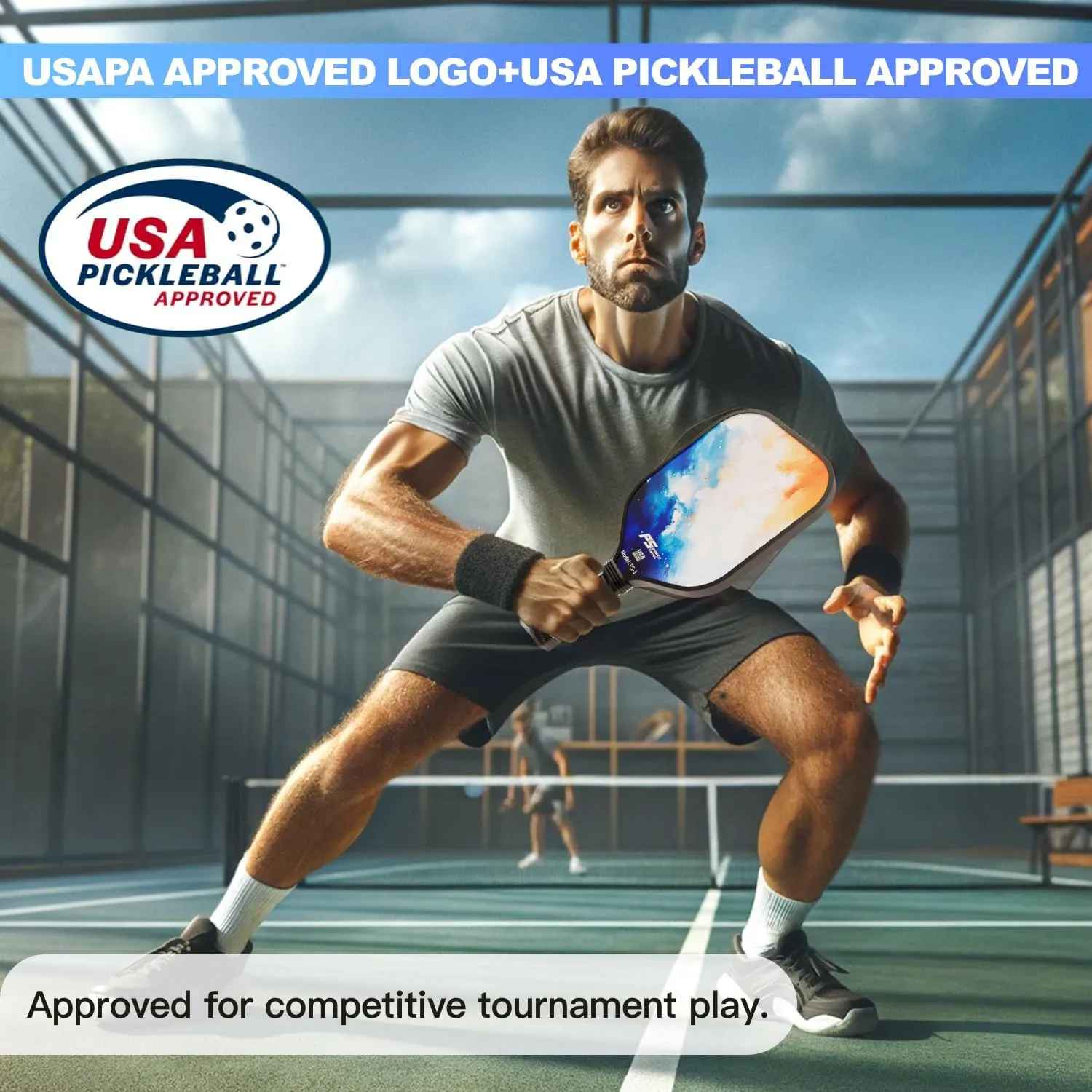 Pickleball Paddle Blue n Green
