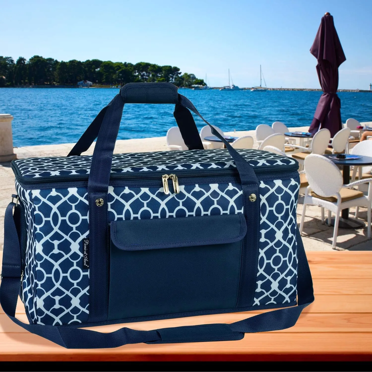 Picnic at Ascot 64 Can Capacity Heavy Duty Collapsible Leakproof Cooler- Designed & Quality Approved in The USA