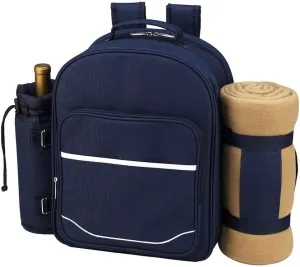 Picnic at Ascot Original Equipped 2 Person Picnic Backpack with Cooler, Insulated Wine Holder & Blanket - Designed & Assembled in the USA
