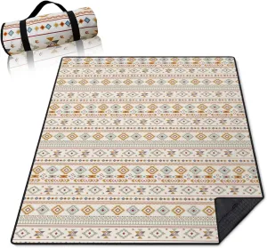 Picnic Blankets Waterproof Foldable, 60’‘x80'' Portable Outdoor Picnic Mat Water Resistant for Grass, Padded Lawn & Park Blanket for Camping, Hiking