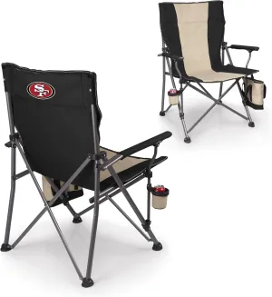 PICNIC TIME NFL Unisex-Adult NFL Big Bear XXL Camp Chair with Cooler, Heavy Duty Beach Chair, 500 lb Capacity Camping Chair with Carry Bag, NFL Team Logo