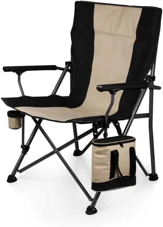 PICNIC TIME NFL Unisex-Adult NFL Big Bear XXL Camp Chair with Cooler, Heavy Duty Beach Chair, 500 lb Capacity Camping Chair with Carry Bag