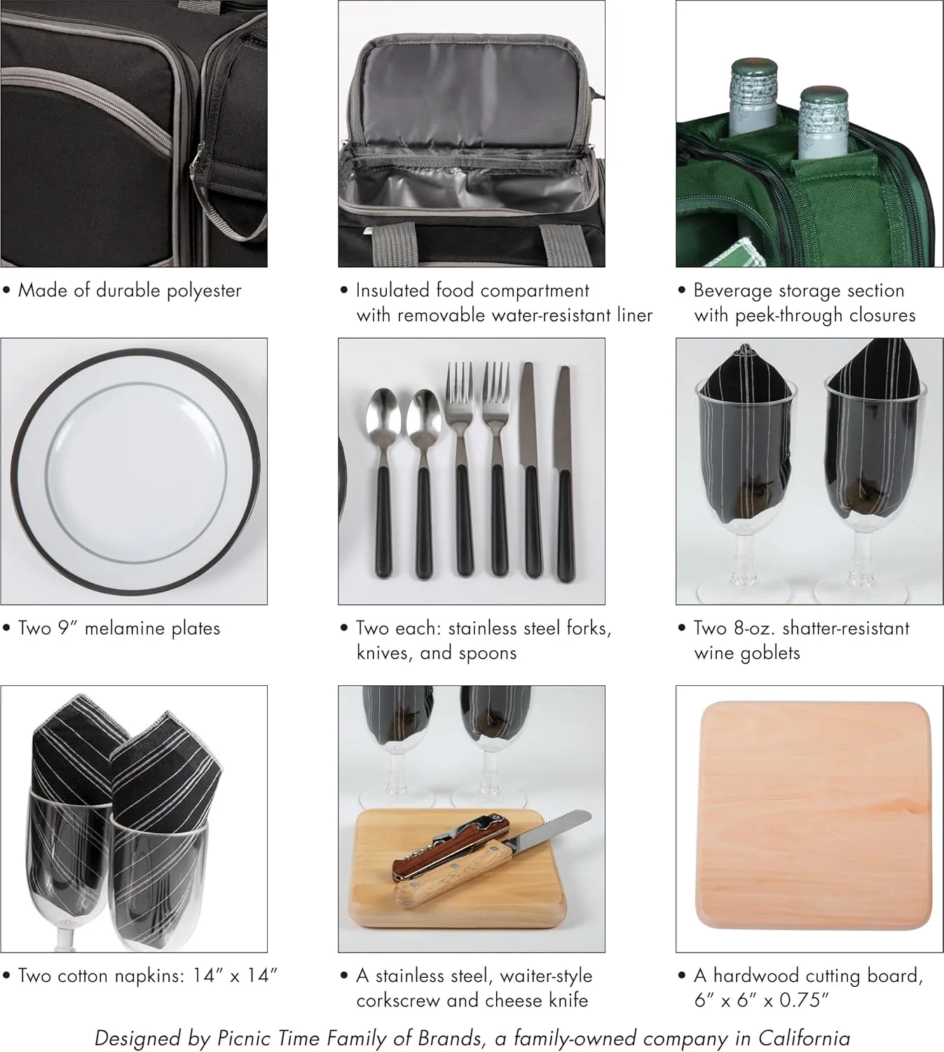 PICNIC TIME NFL Unisex-Adult NFL Malibu Picnic Basket Cooler