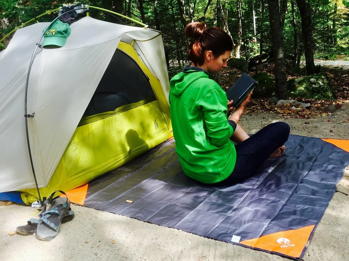 Pike Trail Pocket Beach Blanket (60 in X 56 in) – Lightweight, Sand Proof, Waterproof Picnic Blanket for Hiking, Camping, Picnics, Travel and Beach Trips
