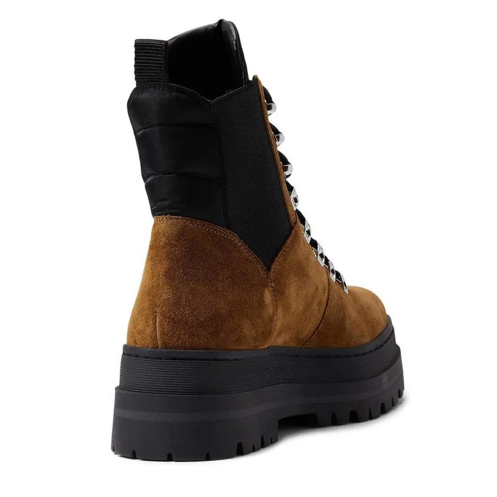 Plune Lace Up Leather Boots