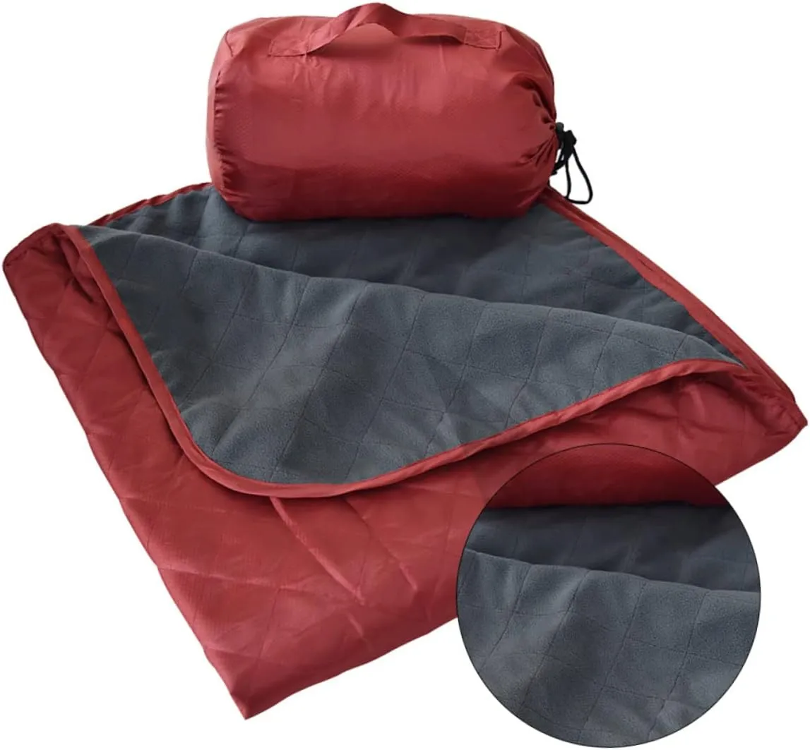 POPETPOP Picnic Mat Waterproof Ground Cover Sand Proof Crawling Mat Beach Blanket Nap Blanket Fleece