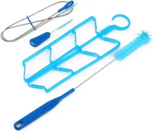 Portable 4 in 1 Hydration Water Bladder Tube Cleaning Kit Brushes Drying Rack for Outdoor Activities