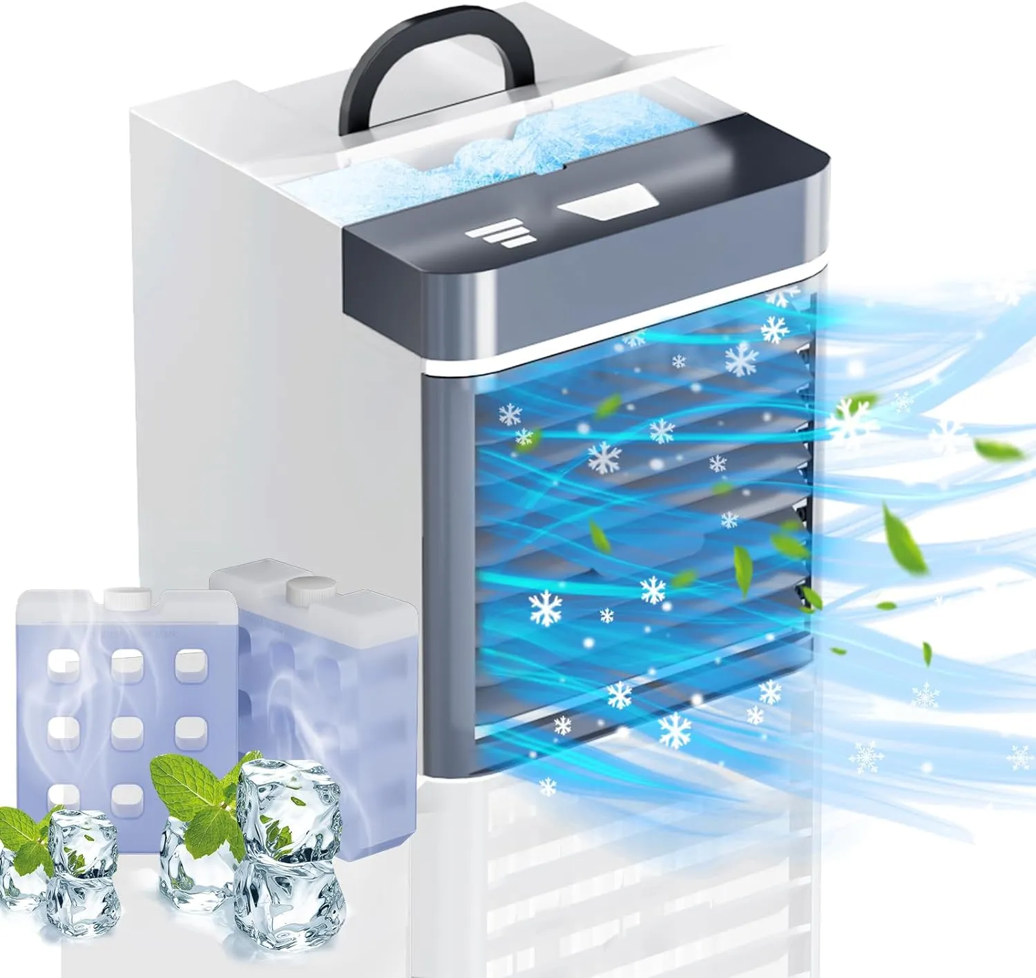 Portable Mini Air Conditioner with Ice Packs - Stay Cool Anywhere!