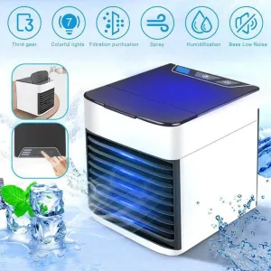 Portable Mini Humidifier  Air Cooler Fan