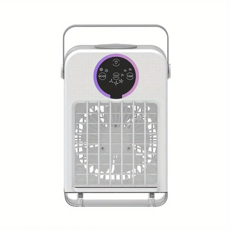 Portable USB Desk Fan with Misting Function – Mini Personal Air Cooler