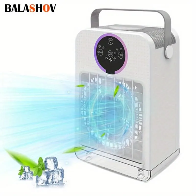 Portable USB Desk Fan with Misting Function – Mini Personal Air Cooler
