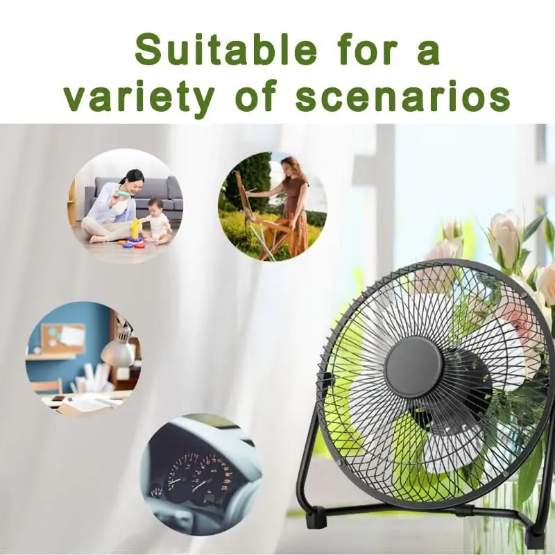 Portable USB Desktop Fan – 360° Adjustable Angle