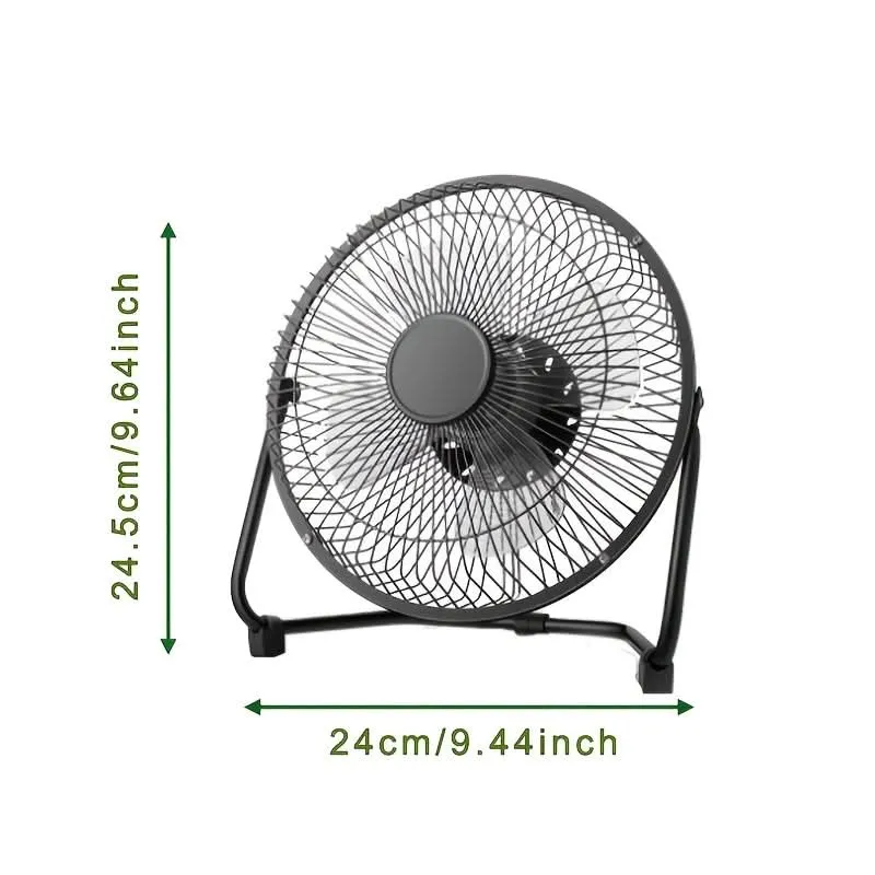 Portable USB Desktop Fan – 360° Adjustable Angle