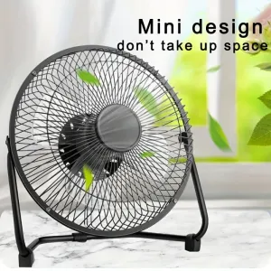Portable USB Desktop Fan – 360° Adjustable Angle