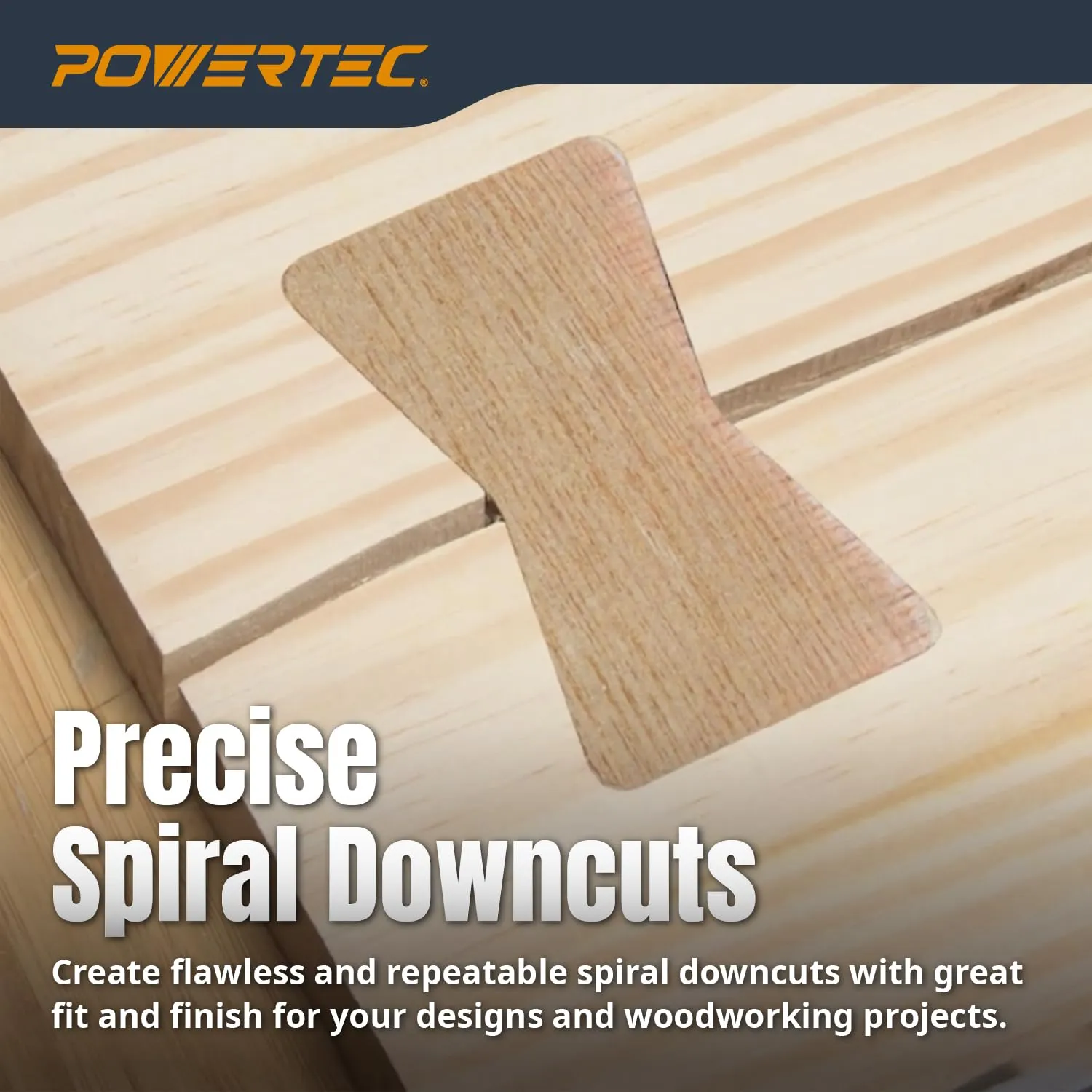 POWERTEC Router Brass Inlay Kit with Router Bushing Guide Set   Centering Pin, Collar & 1/8" Diameter x 1/4" Shank Solid Carbide Router Bit, Compatible w/ 1/4" Router Templates for Woodworking (71333)