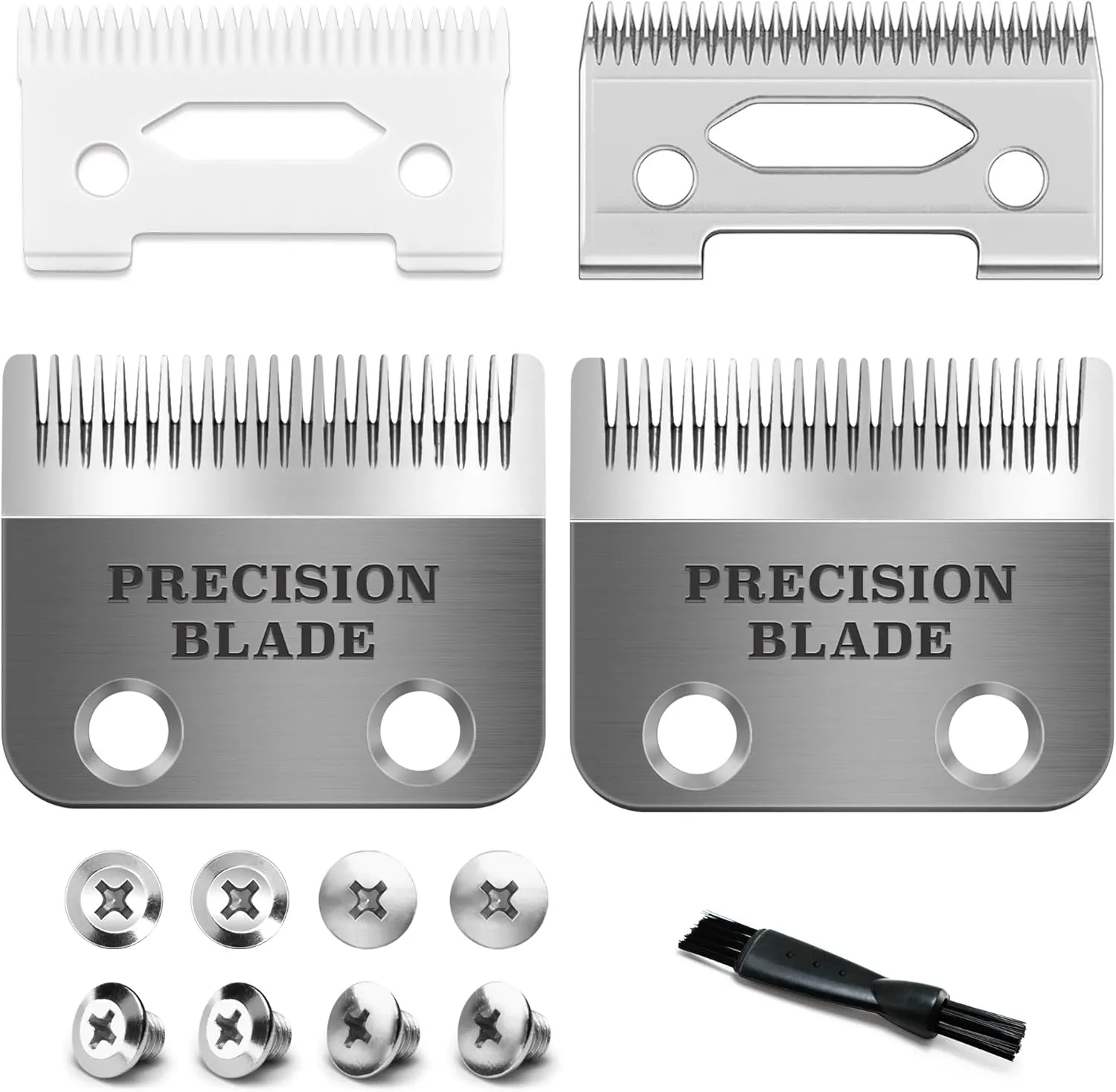 Precision Clipper Replacement Blade, Compatible with Wahl Clippers 2 Holes Adjustable Hair Home Trimmer Parts Blades, Pack of 2