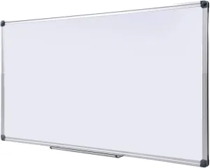 Premium 72"x 48" Multipurpose Magnetic Dry Erase Board with Aluminum Frame | Versatile Wall-Mounted Whiteboard with Pen Tray for Enhanced Office and Classroom Presentations