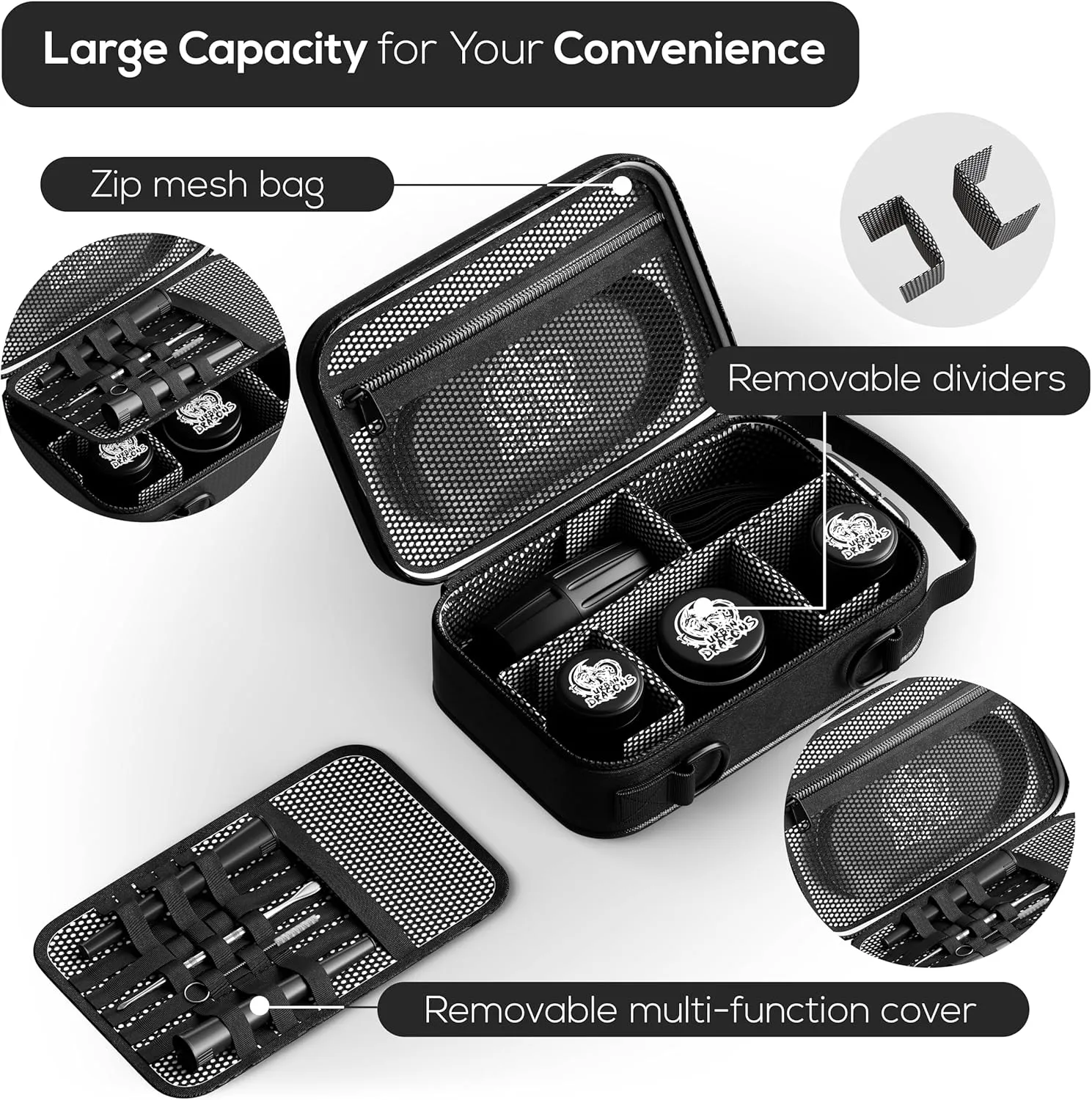 Premium Carbon Lined Smell Proof Bag with Combination Lock | Multi-Use Organization Bag with Accessories | Storage and Containers kit | Stash box | Birthday Gifts for Men/Women.