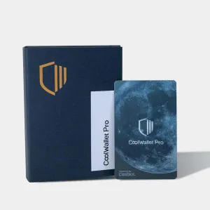 Pro - Crypto Hardware Wallet | Credit Card Size, EAL6  Security, Bluetooth Connectivity