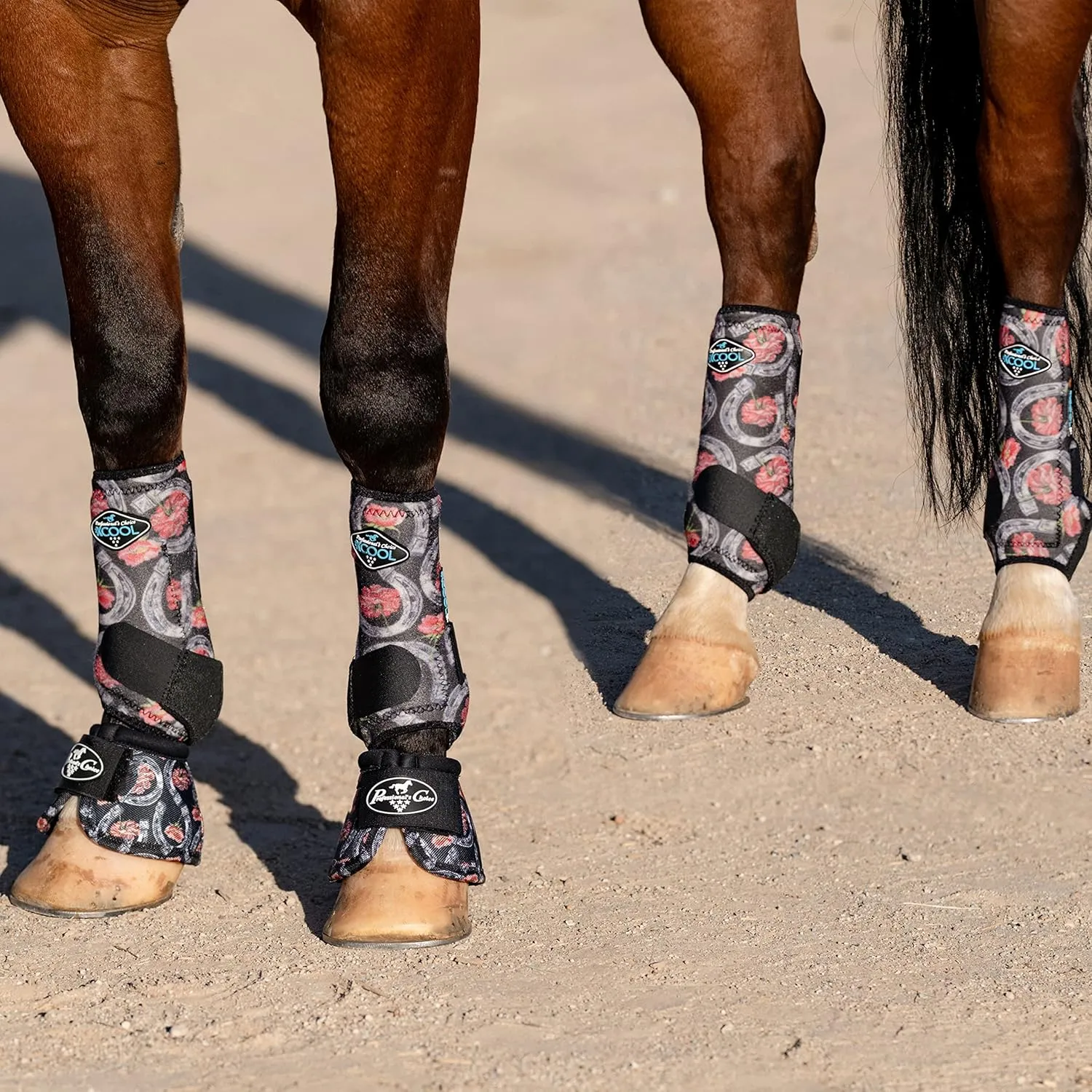 Professional's Choice 2XCOOL Sports Medicine Horse Boots | Protective & Breathable Design for Ultimate Comfort & Durability in Active Horses | Value 4 Pack | Small, Medium, Large