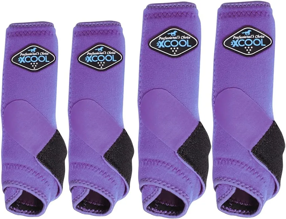 Professional's Choice 2XCOOL Sports Medicine Horse Boots | Protective & Breathable Design for Ultimate Comfort & Durability in Active Horses | Value 4 Pack | Small, Medium, Large
